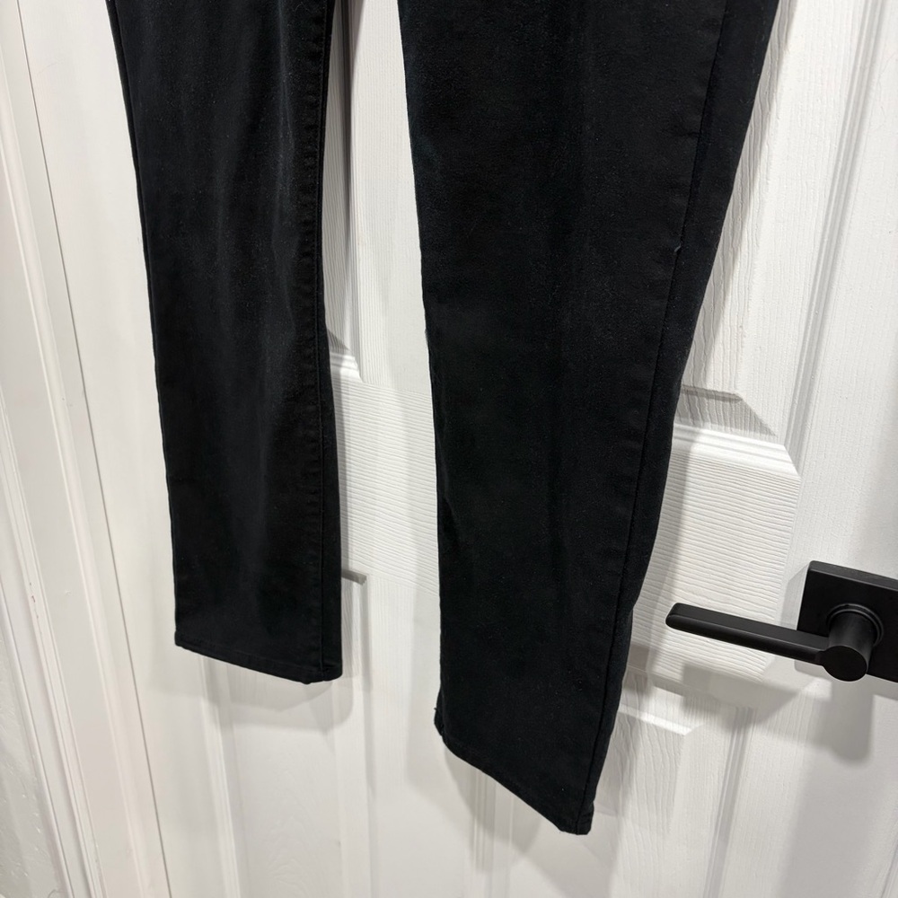 United Colors of Benetton Black Denim Jeans 5-Pocket Stretch Skinny High Rise - Picture 3 of 10
